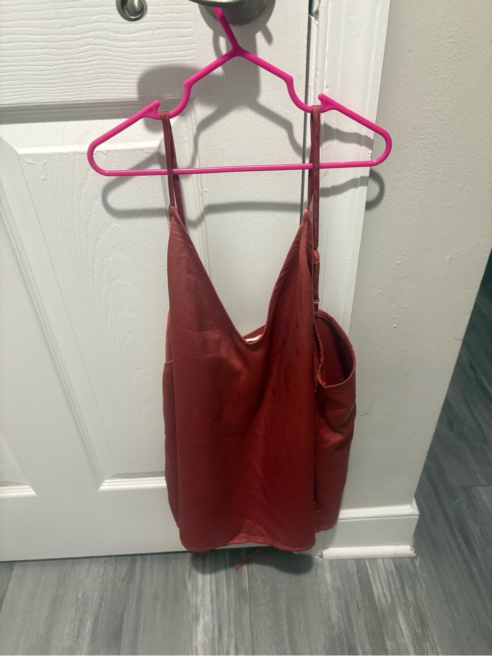 a new day Rust Satin V-Neck Cami
